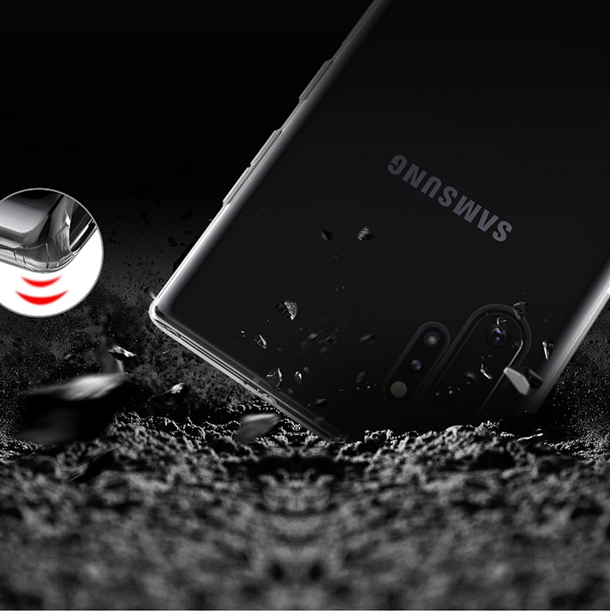 Ốp lưng dẻo trong suốt hiệu Nillkin Nature dành cho SamSung Galaxy Note 10 Plus - Hàng chính hãng