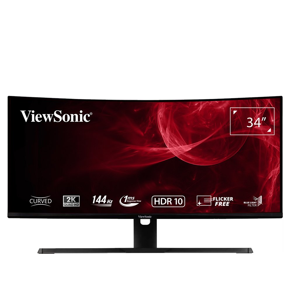 Màn hình cong Gaming ViewSonic VX3418-2KPC 34&quot; 2K 144Hz - Hàng Chính Hãng