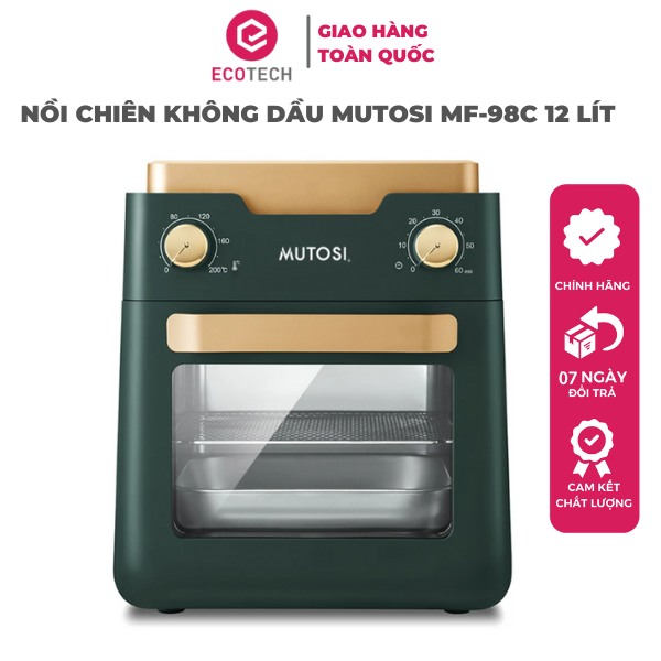 Nồi chiên không dầu Mutosi MF-98C dung tích 12L - Công nghệ nhật bản - Hàng chính hãng