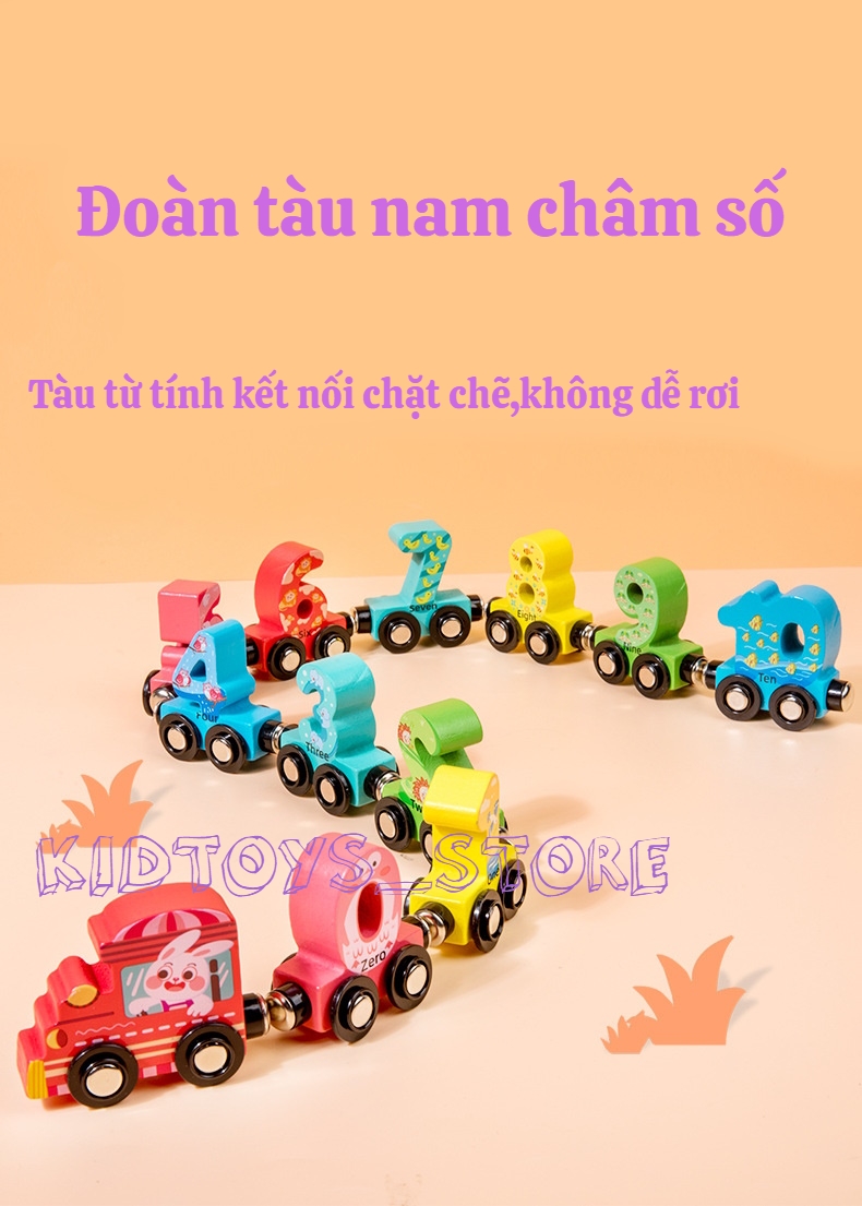 Đoàn Tàu Số Đếm Nam Châm Từ Tính Cho Bé ĐỒ CHƠI GIÁO DỤC