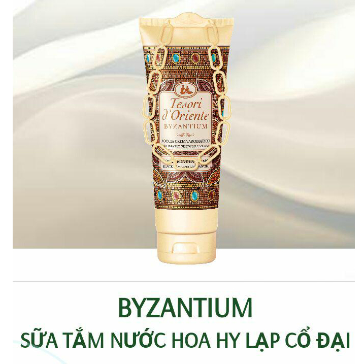 Sữa tắm xích hy lạp cổ đại Tesori d'Oriente Byzantium 250ml + Móc khóa