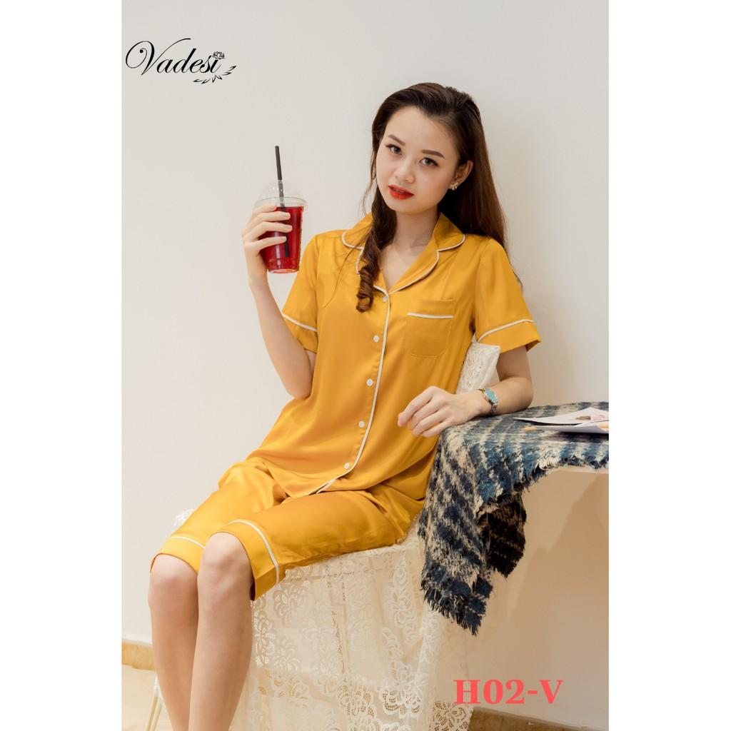 Bộ Lửng, Pijama Lụa Cao Cấp, Đồ Ngủ Đẹp, Bộ Mặc Nhà Vadesi