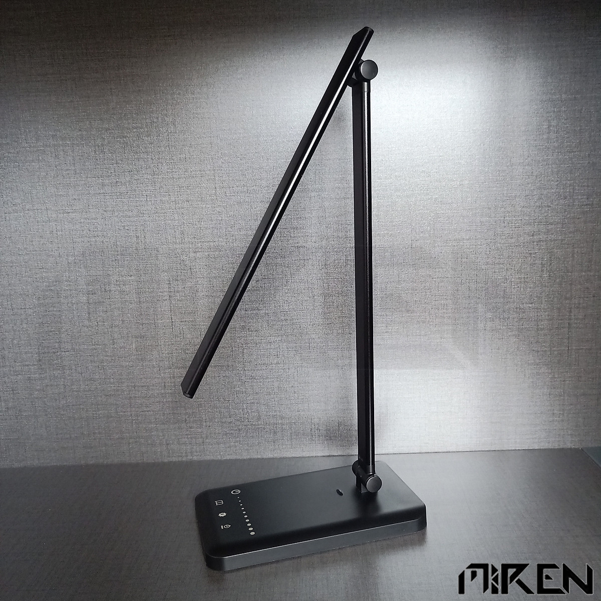 Đèn Bàn Học Đọc Sách Làm Việc LED Cảm Ứng Bảo Vệ Mắt - Chống Cận – 5 Cấp Độ Điều Chỉnh - Gập 2 Chỗ Tiện Lợi Cho Học Sinh - Sinh Viên - Văn Phòng (Màu Đen)