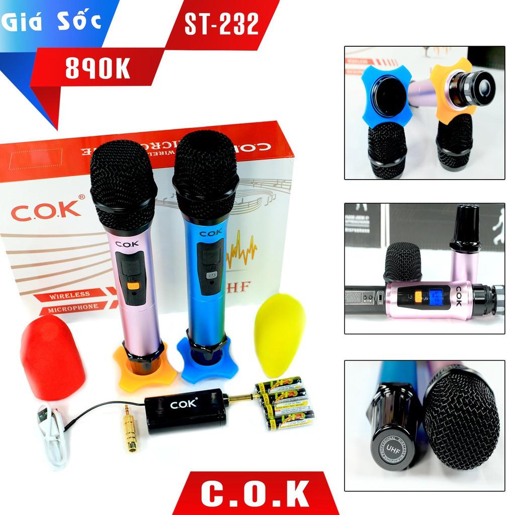 Micro Không Dây COK ST-232 (2 Micro) - Hàng Mới Chính Hãng 100%