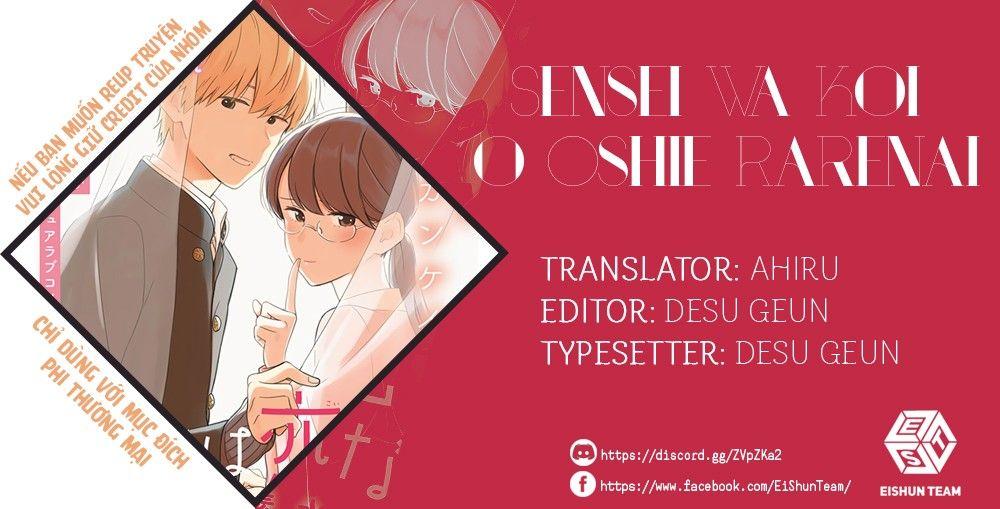 Sensei Can't Teach Me About Love Chapter 11 - Trang 1