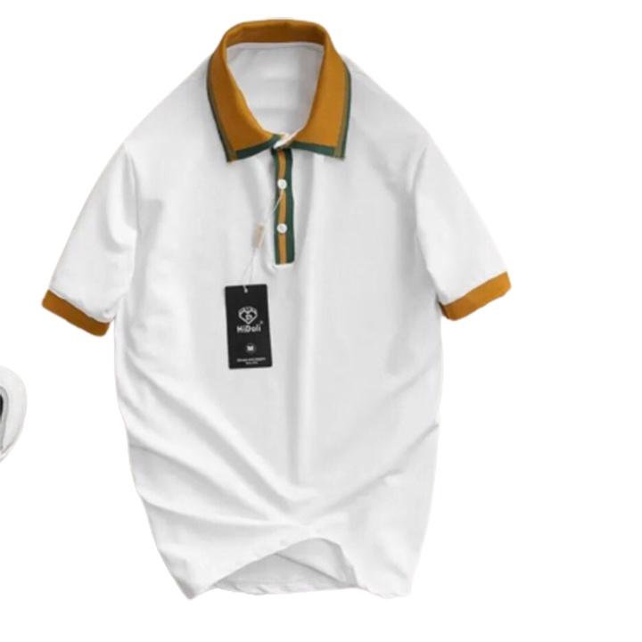 Áo thun polo nam có cổ tay ngắn vải thun cá sấu cotton xịn dày dặn mềm mịn thoáng mát SKM004