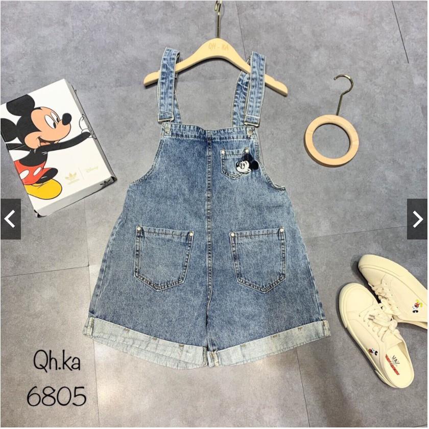 Quần yếm jeans nữ co dãn king168 , yếm nữ co dãn nhẹ thoải mái trẻ trung DC04