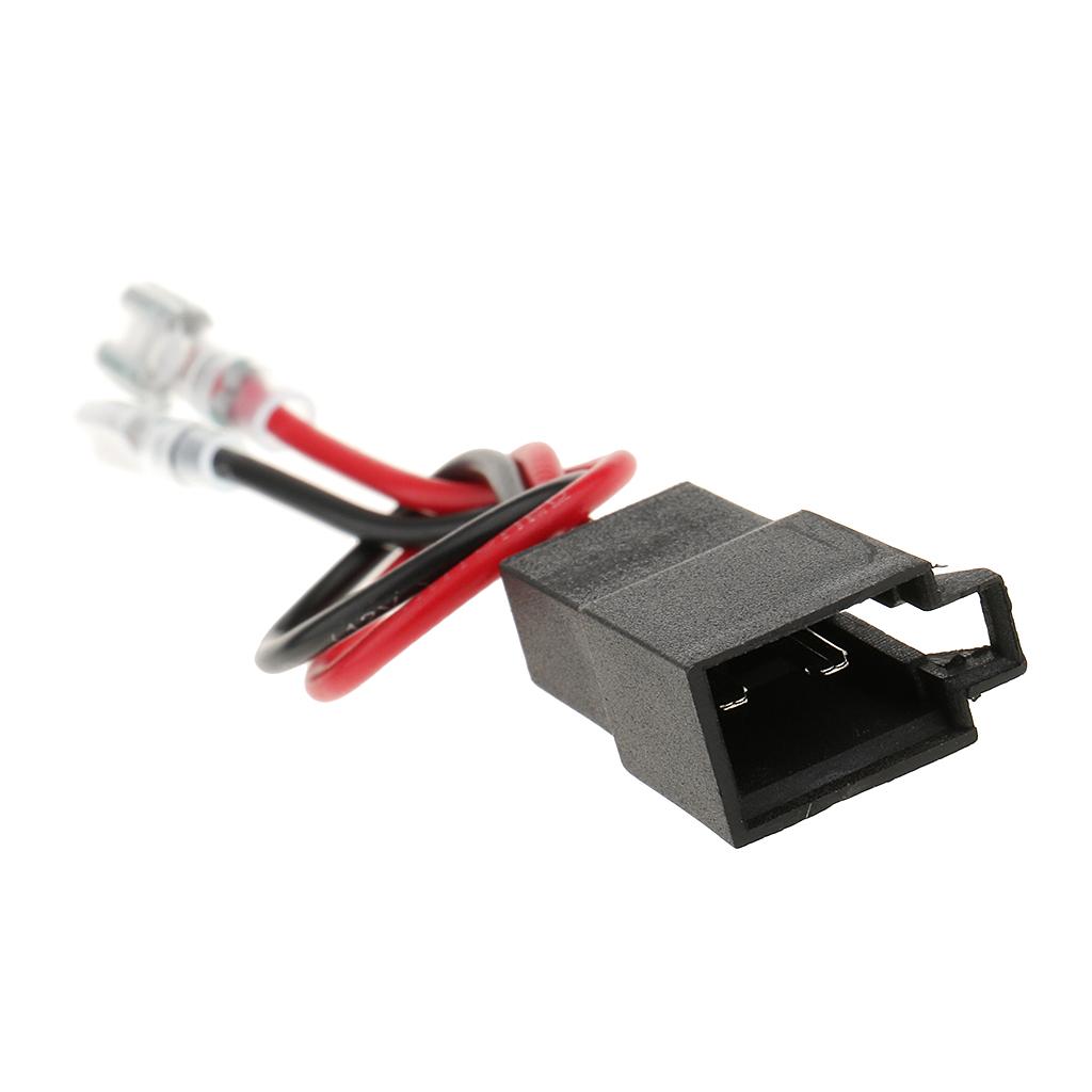 2 Pieces Car Audio Speaker Wire Harness Connector for VW AUDI Nissan