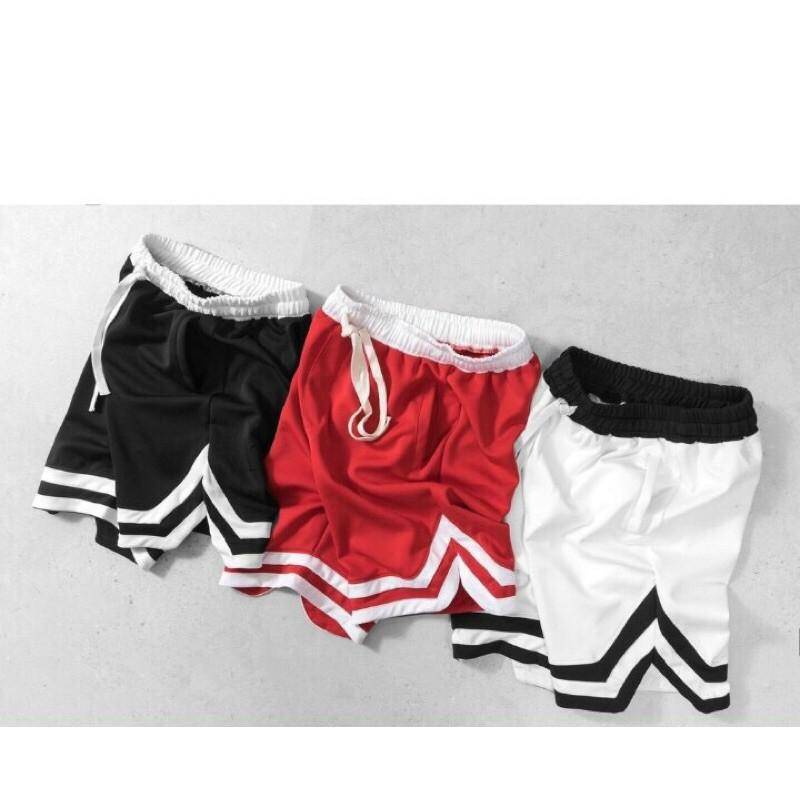 Quần short V unisex line sọc về hàng