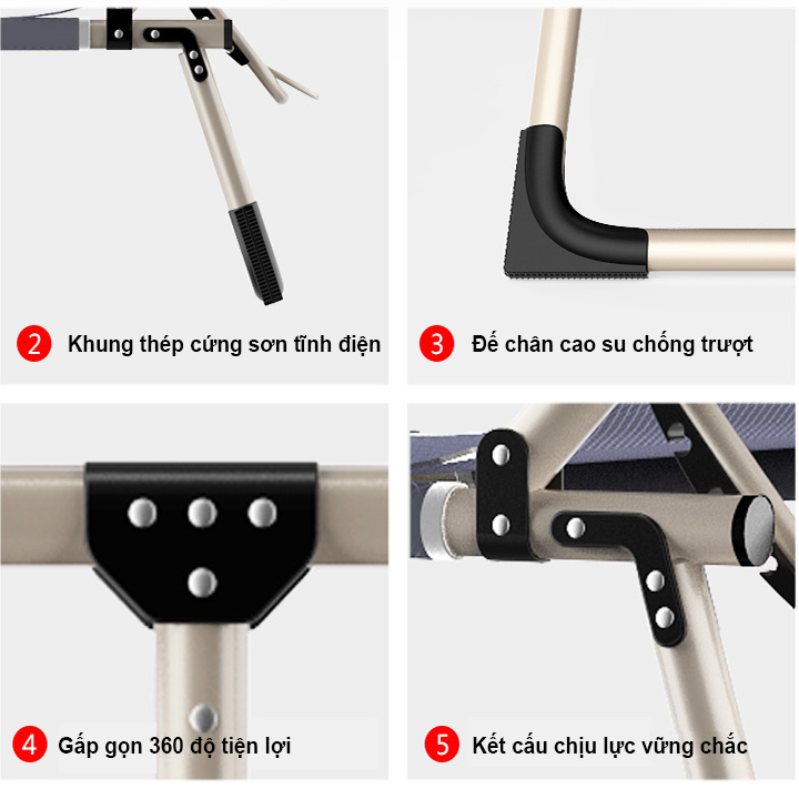 Ghế xếp gấp gọn, giường bố xếp nằm ngủ, ghế bố nằm ngủ, ghế ngủ trưa văn phòng, giường ngủ gấp gọn, giường xếp du lịch