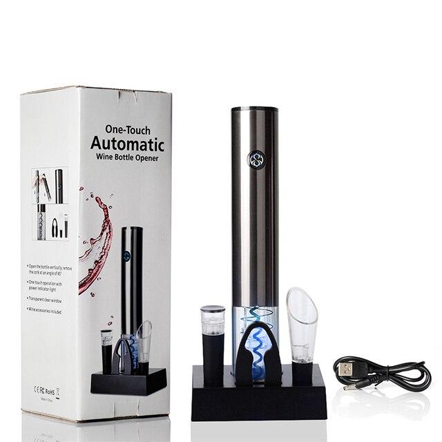 Bộ Mở Rượu Vang 4 Trong 1 Pin Sạc>>Hàng Cao Cấp>>Quà Tặng Tết Sang Trọng Mẫu Mới