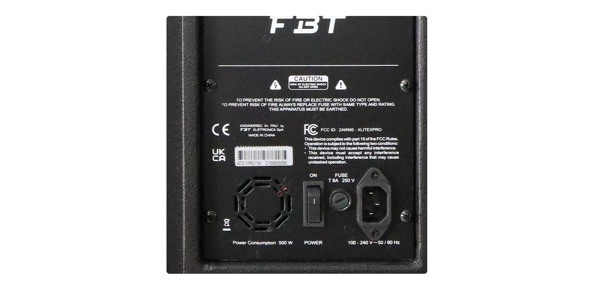 X PRO 115A Loa Full Liền Công Suất 1500W 15inch FBT - HÀNG CHÍNH HÃNG