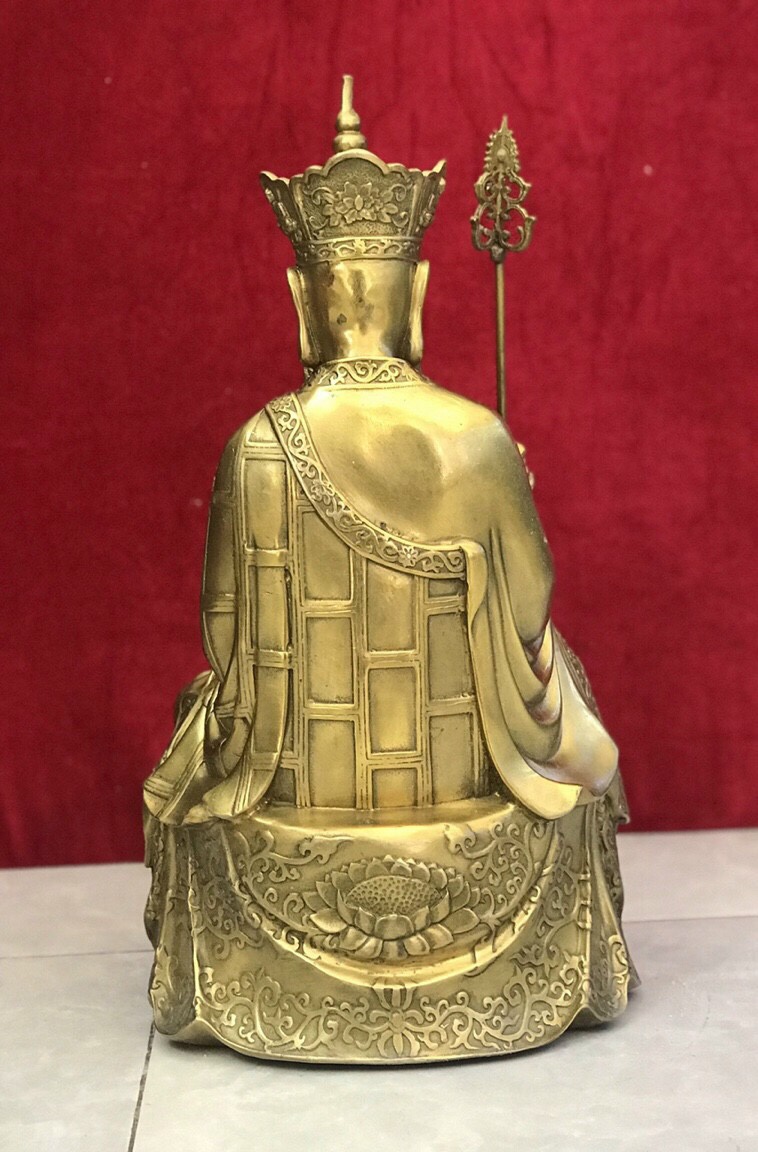 TƯợng phật địa tạng bằng đồng nguyên chất cao 45cm