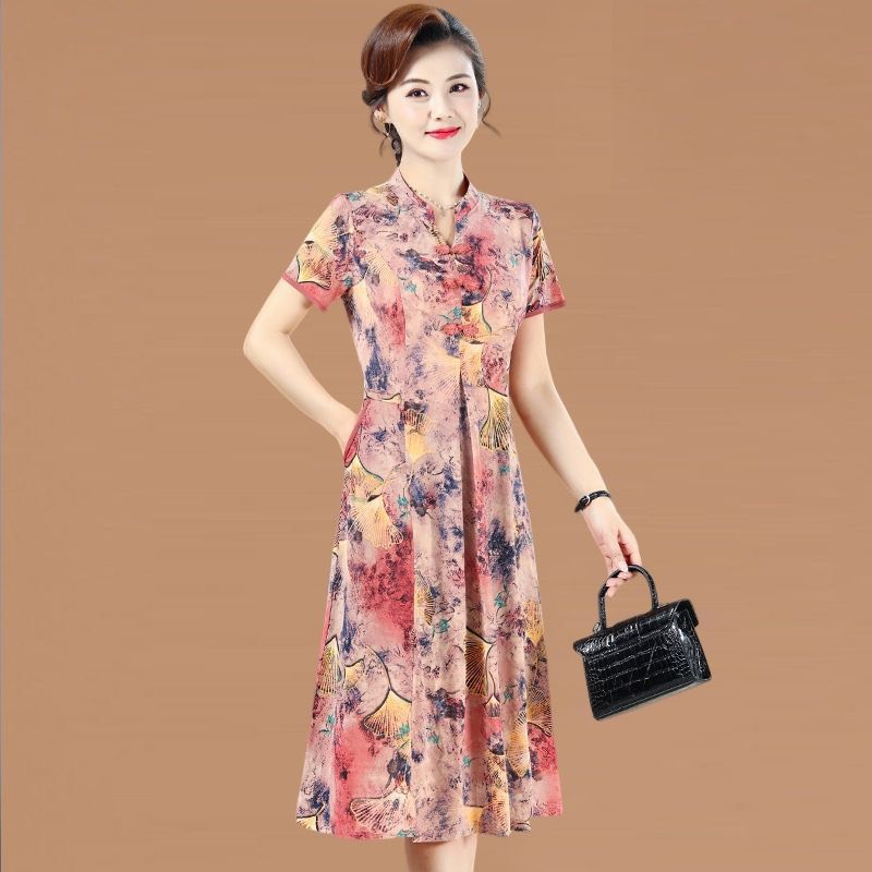 Đầm trung niên sang chảnh mẫu mới
