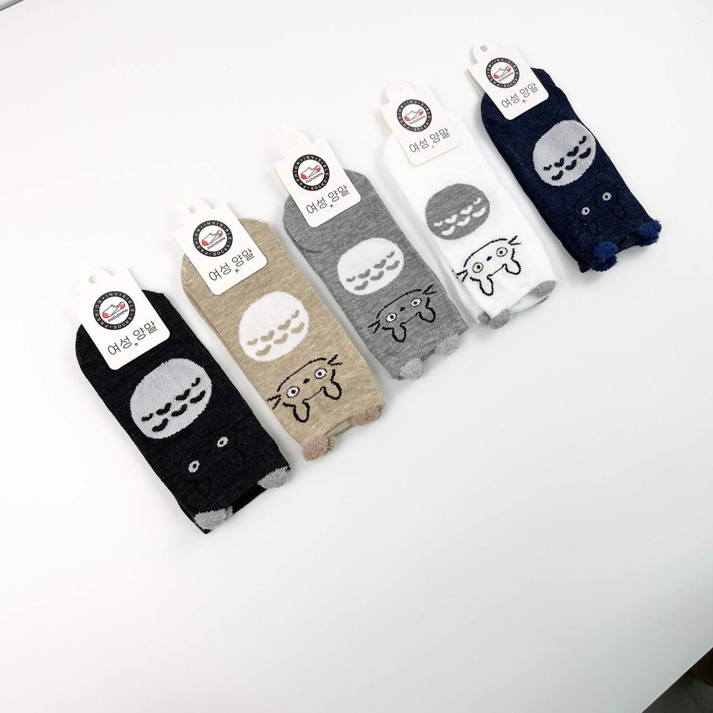 Tất Nữ Cổ Ngắn Tai Gấu, Vớ Nữ Cotton dễ thương nhiều màu phong cách Hàn Quốc LISU-TATNU-TAIGAU