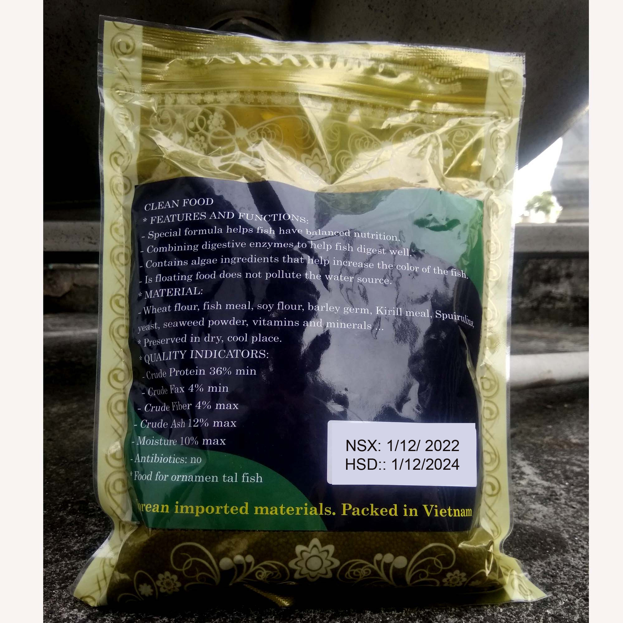 Thức Ăn Cho Cá CLEAN FOOD Cao Cấp, Phù Hợp Mọi Loại Cá Cảnh, Giàu Dinh Dưỡng, Giúp Cá Lớn Nhanh, Lên Màu Đẹp