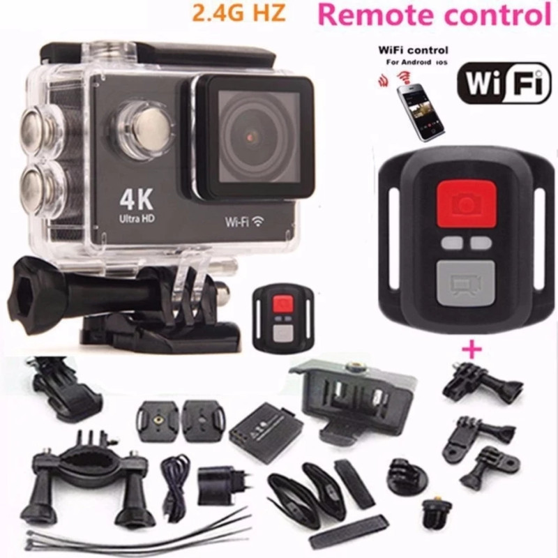 Camera hành động chống nước WIFI 4K ULTRA HD kèm Remote - Hàng nhập khẩu