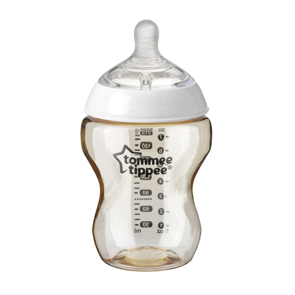 Bình sữa PPSU ty siêu mềm tự nhiên Tommee Tippee Closer to Nature 260ml, núm ty đi kèm 3-6 tháng