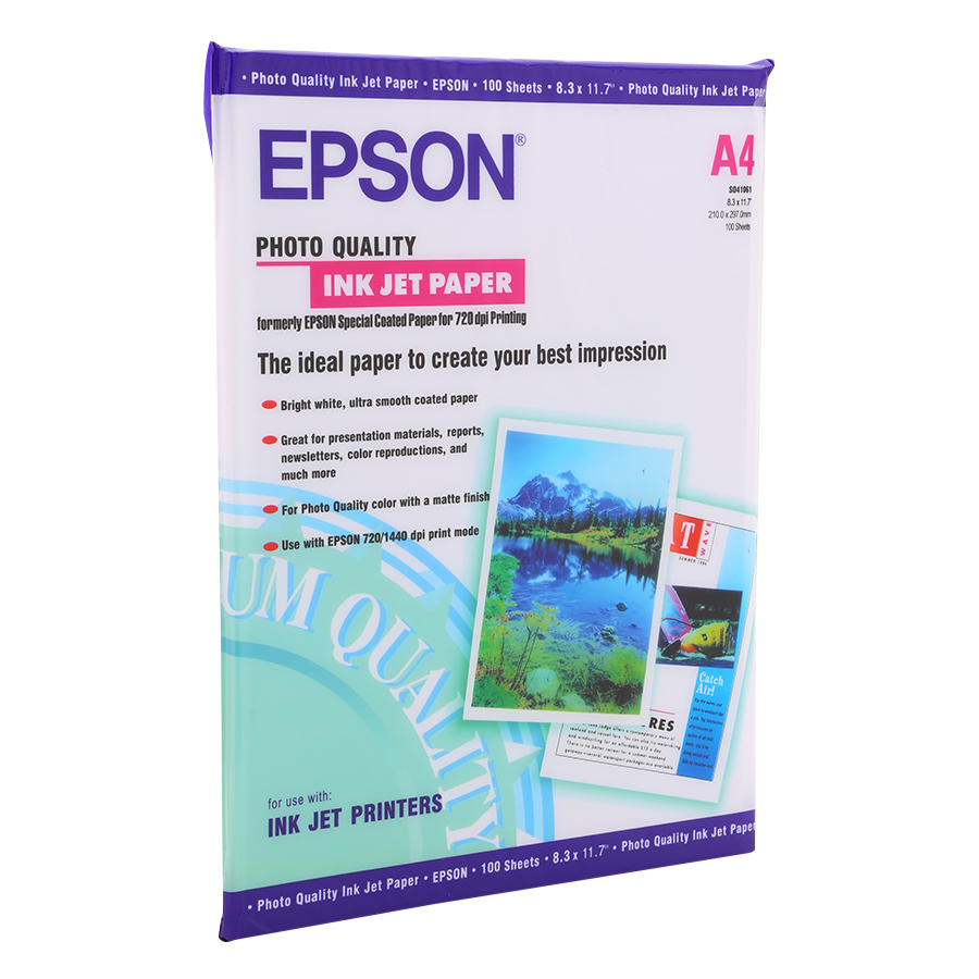 Giấy In Ảnh Epson A4 1 Mặt 50 Tờ Định Lượng 180Gsm