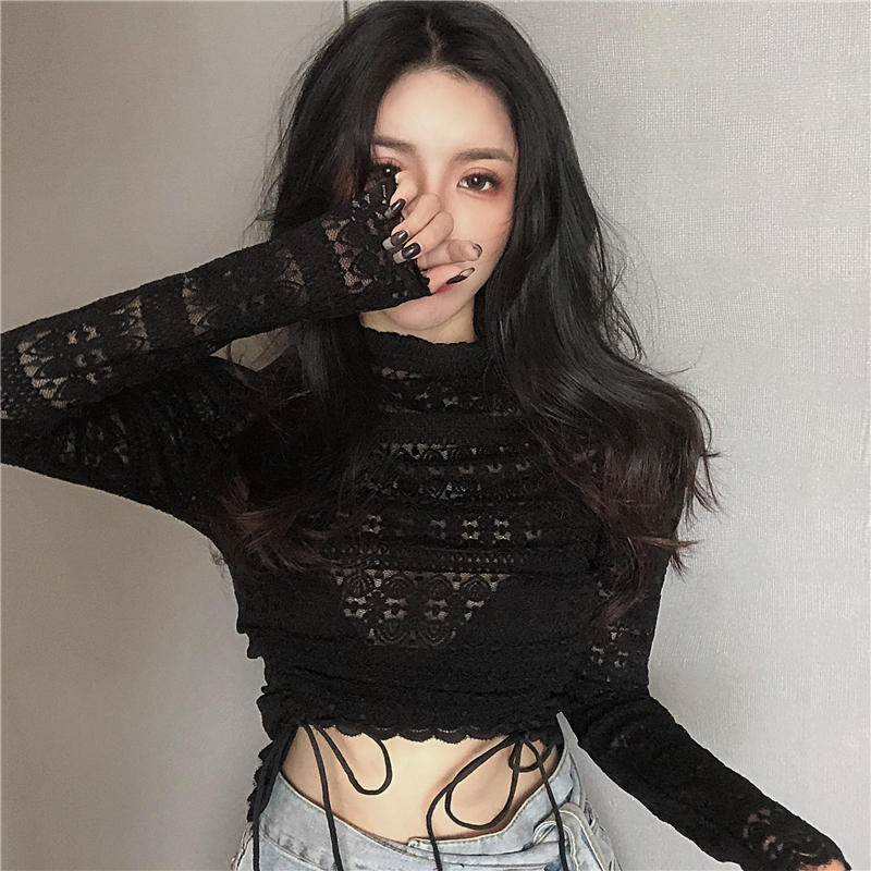 [SẴN] Áo croptop kiểu sơ mi nữ Ulzzang Quảng Châu ASC64