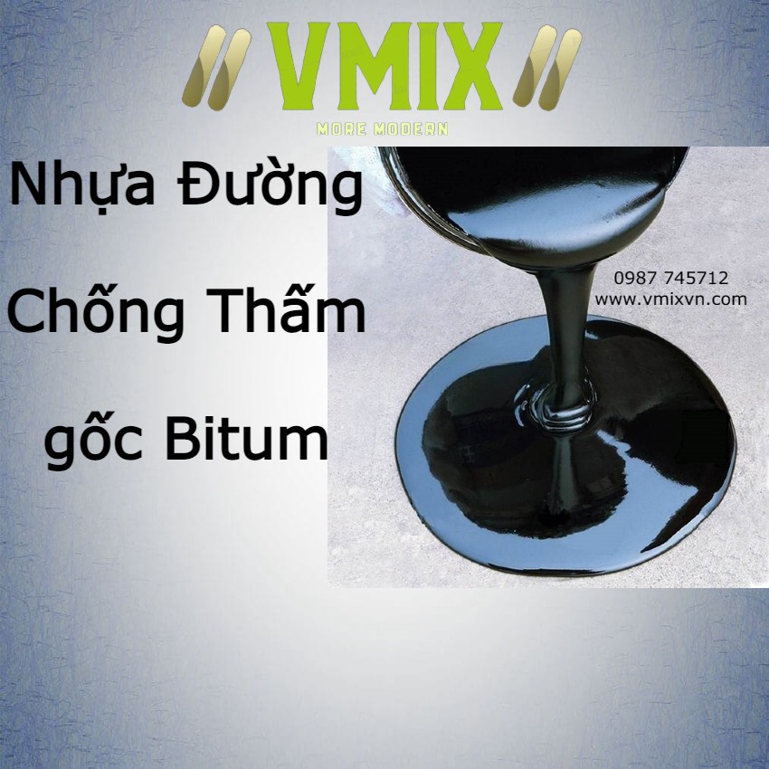 Chống thấm nhựa đường cho sàn mái bê tông, cho tường ngoài nhà, cho vệ sinh, che phủ vết nứt, dễ dàng thi công. Mở nắp và sử dụng.