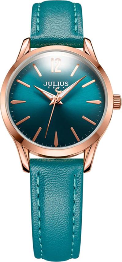 Đồng Hồ Nữ Julius Dây Da JA-983L JU1207 ( Xanh)