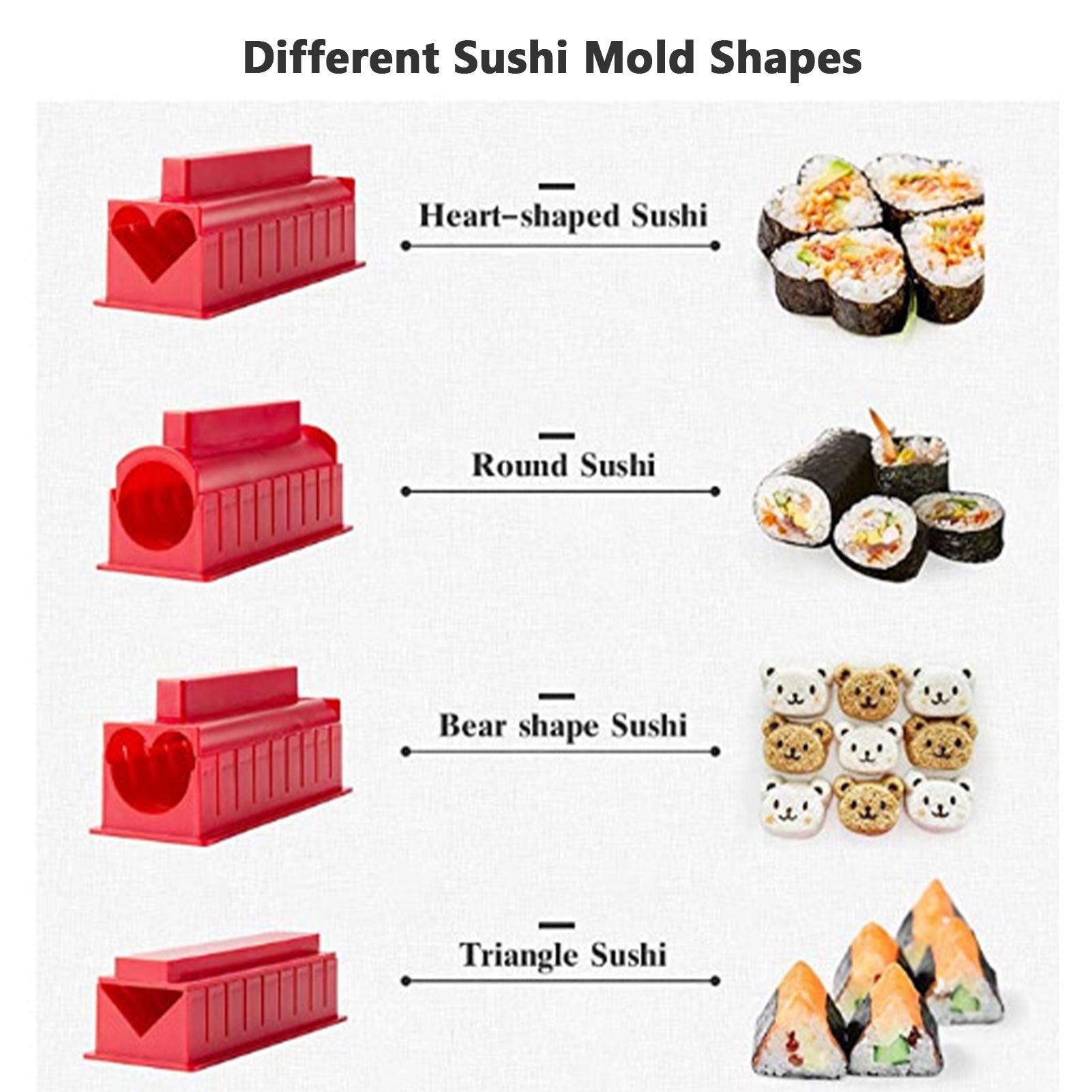 Bộ 10 khuôn làm sushi chống dính cho người mới làm