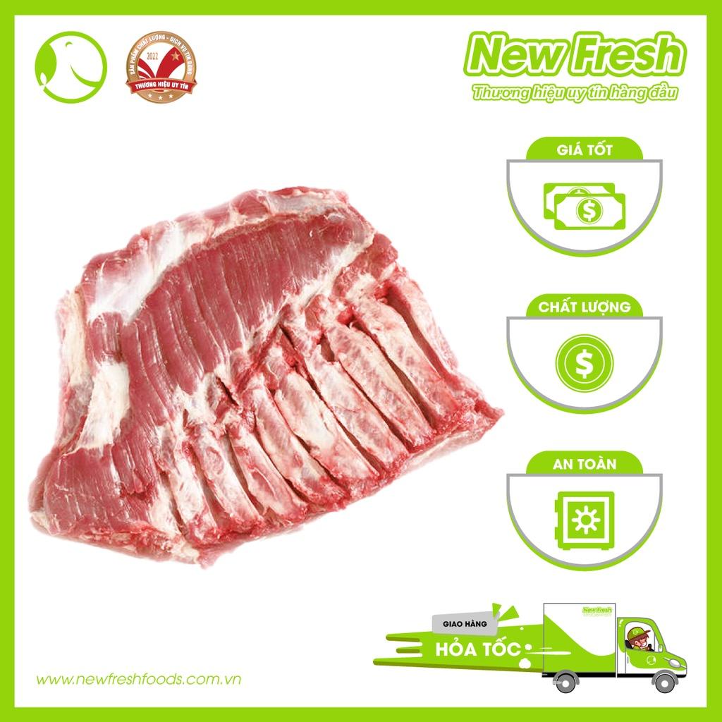 Ba Chỉ Heo Nga Rút Sườn Nguyên Tảng Khối 1Kg