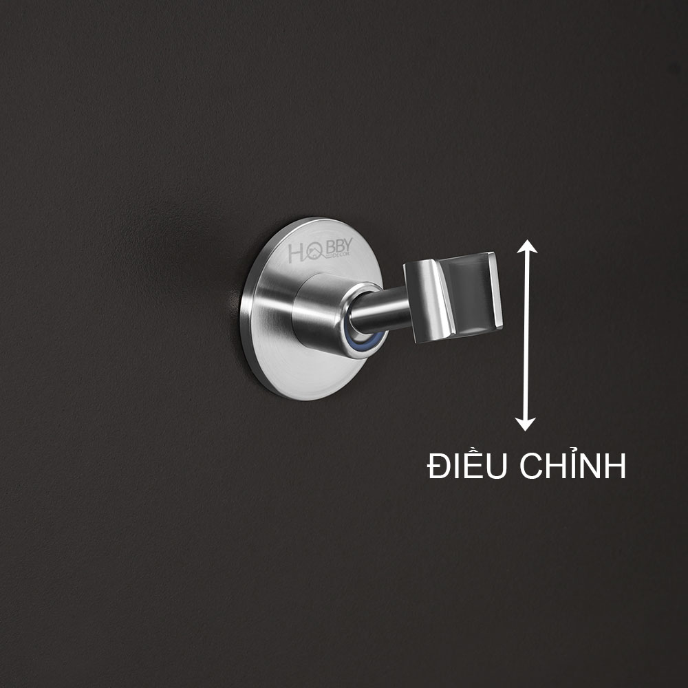 Giá giữ vòi sen inox 304 dán tường Hobby home decor GVSI có keo dán