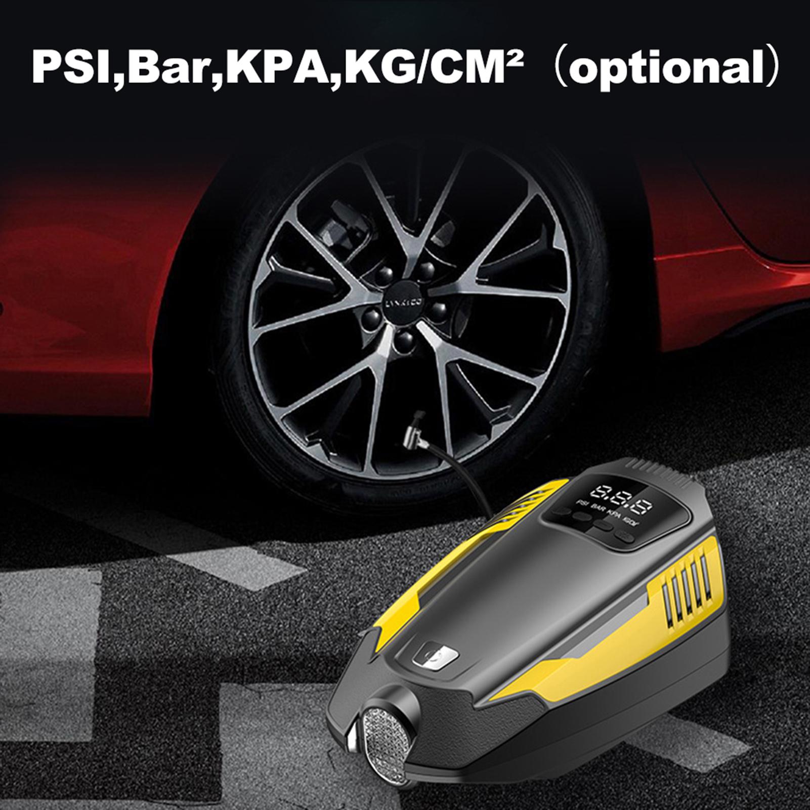 Portable Air Compressor Tire Inflator, DC 12V Digital Air Pump for Car Tires, Bicycle and Other Inflatables, Auto Air