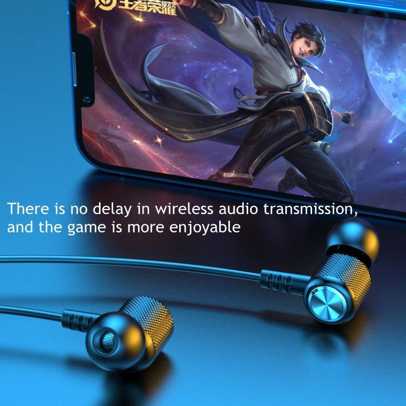 Tai Nghe Bluetooth Không Dây Đeo Cổ TWS Có Mic Chất Lượng Cao