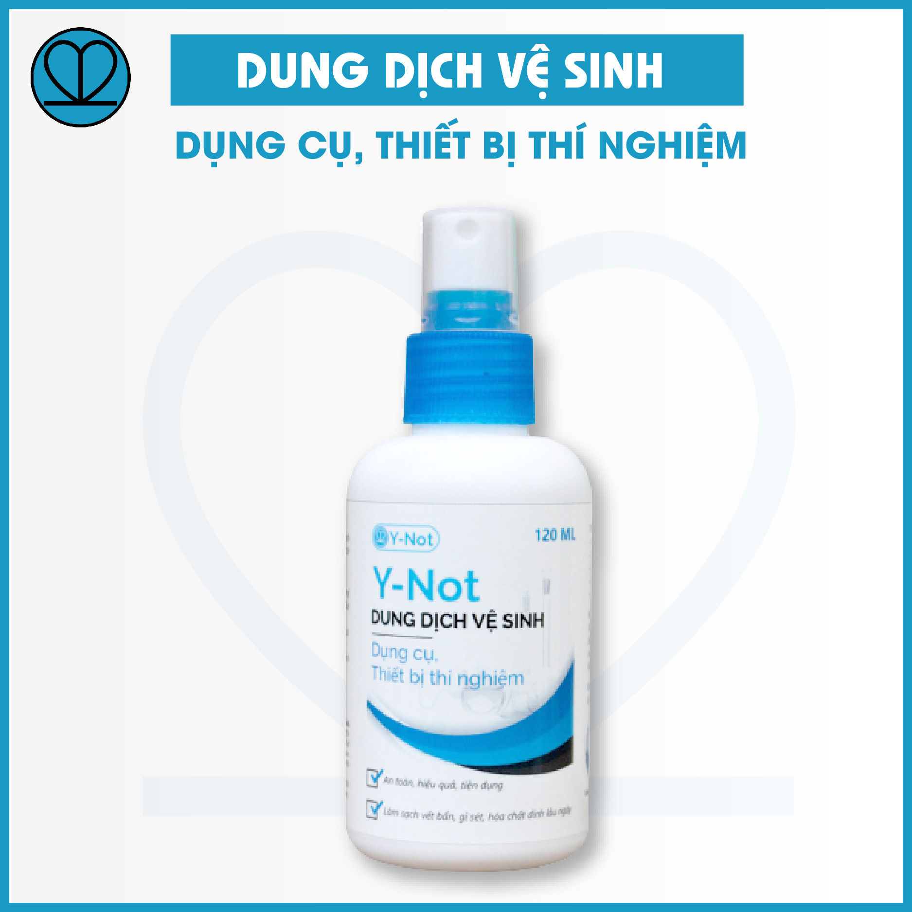 Dung dịch vệ sinh dụng cụ, thiết bị thí nghiệm Y-Not 120ml | tẩy sạch canxi và magie | làm sáng bóng bề mặt kim loại