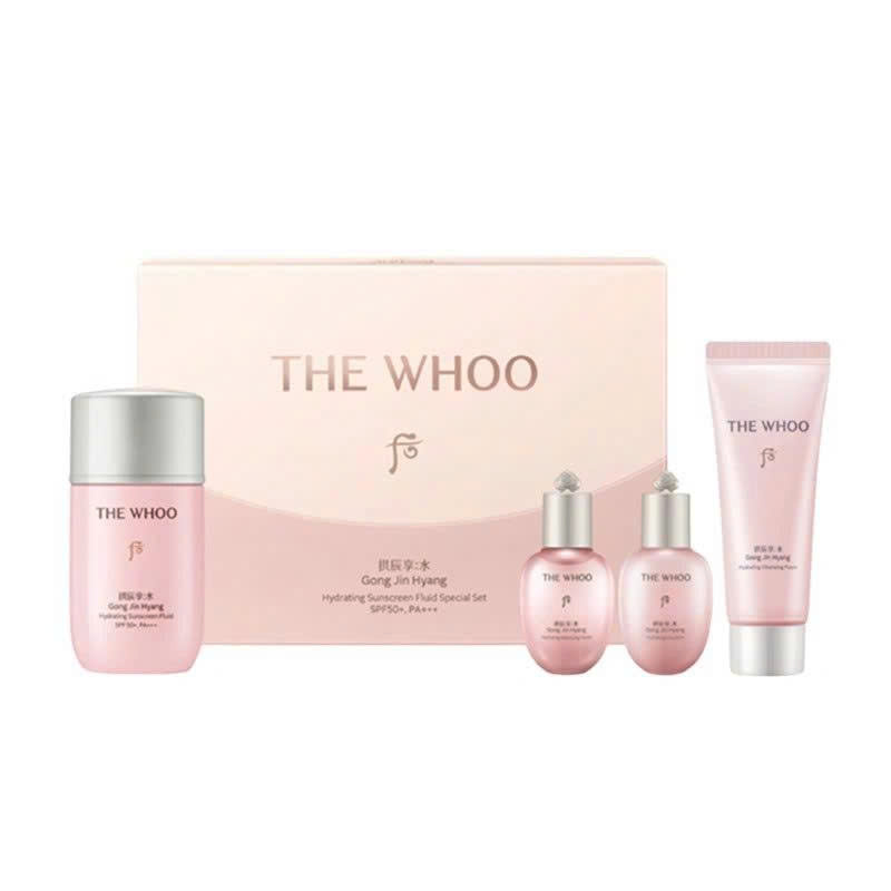 Bộ Kem Chống Nắng Whoo Gongjinhyang Soo Vital Hydrating Suncreen Fluid Special Set
