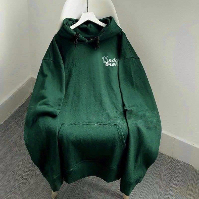 ÁO KHOÁC HOODIE NỈ NGOẠI (Ảnh Thật) họa tiết in chữ UNDER.BROKEN