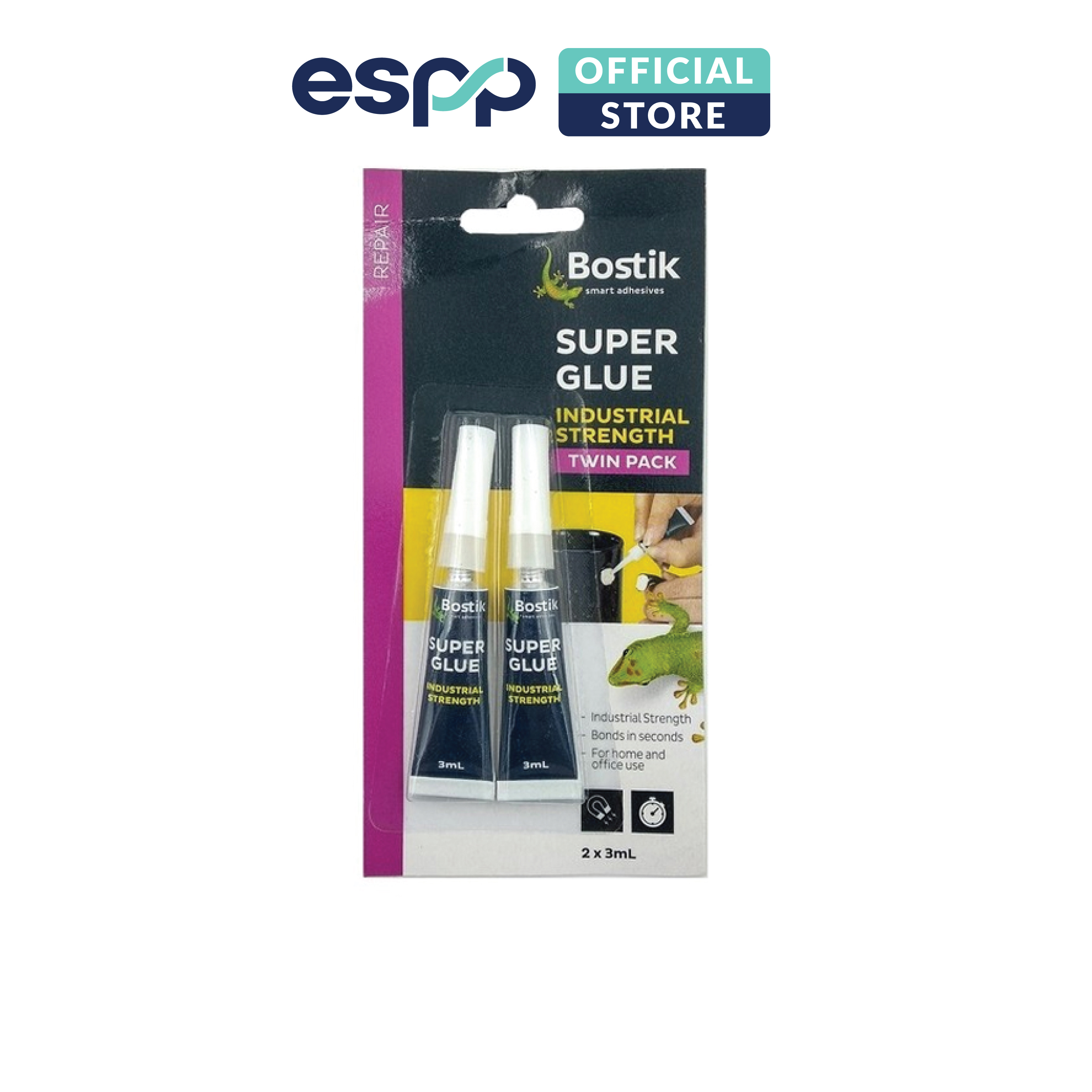 Vỉ 2 tuýp Keo đa năng siêu dính Super Glue (2IN1) - BOSTIK