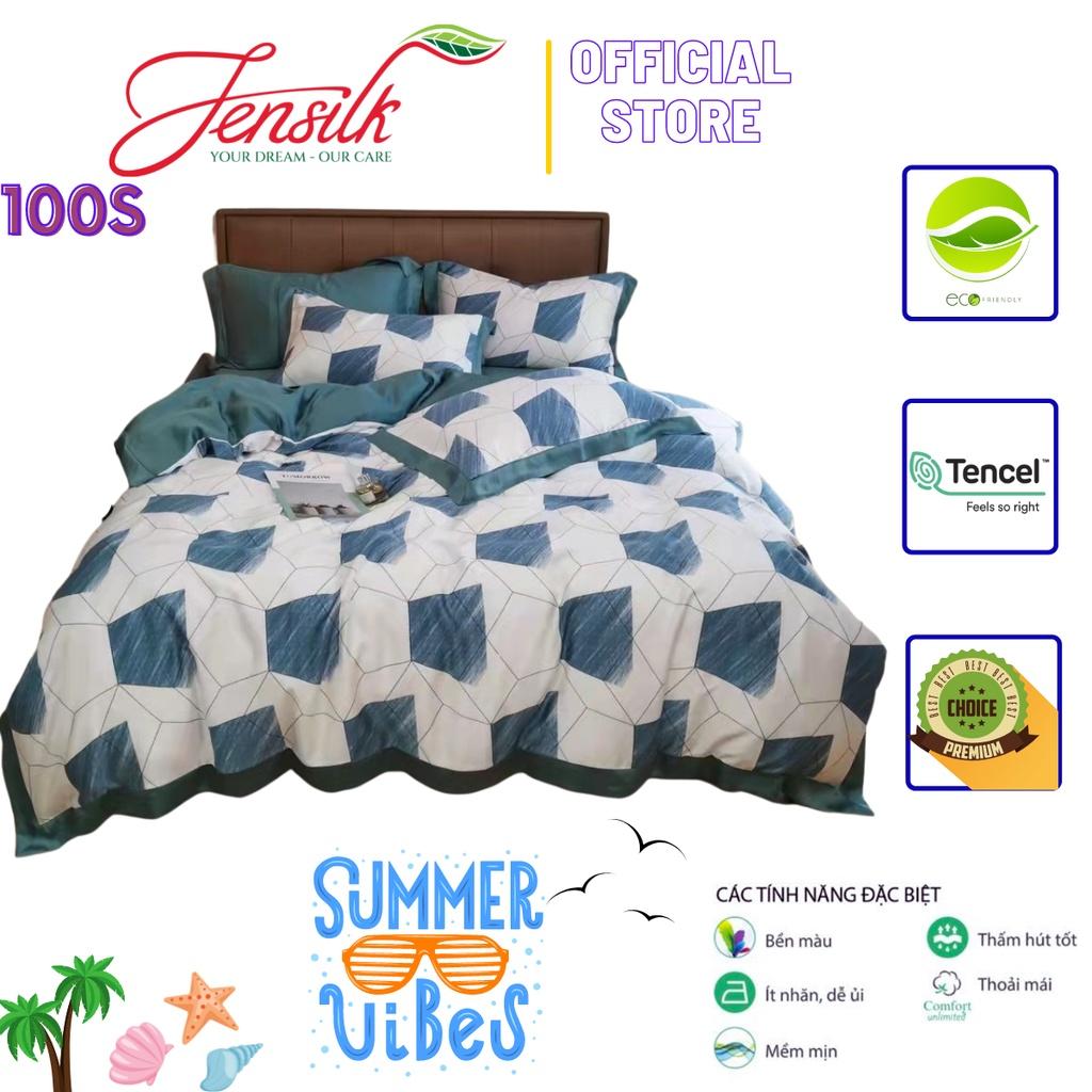 Bộ chăn ga gối mùa hè100% lụa tencel , cao cấp, MỀM MỊN, MÁT DA cực hot - sang trọng DESIGN SM619