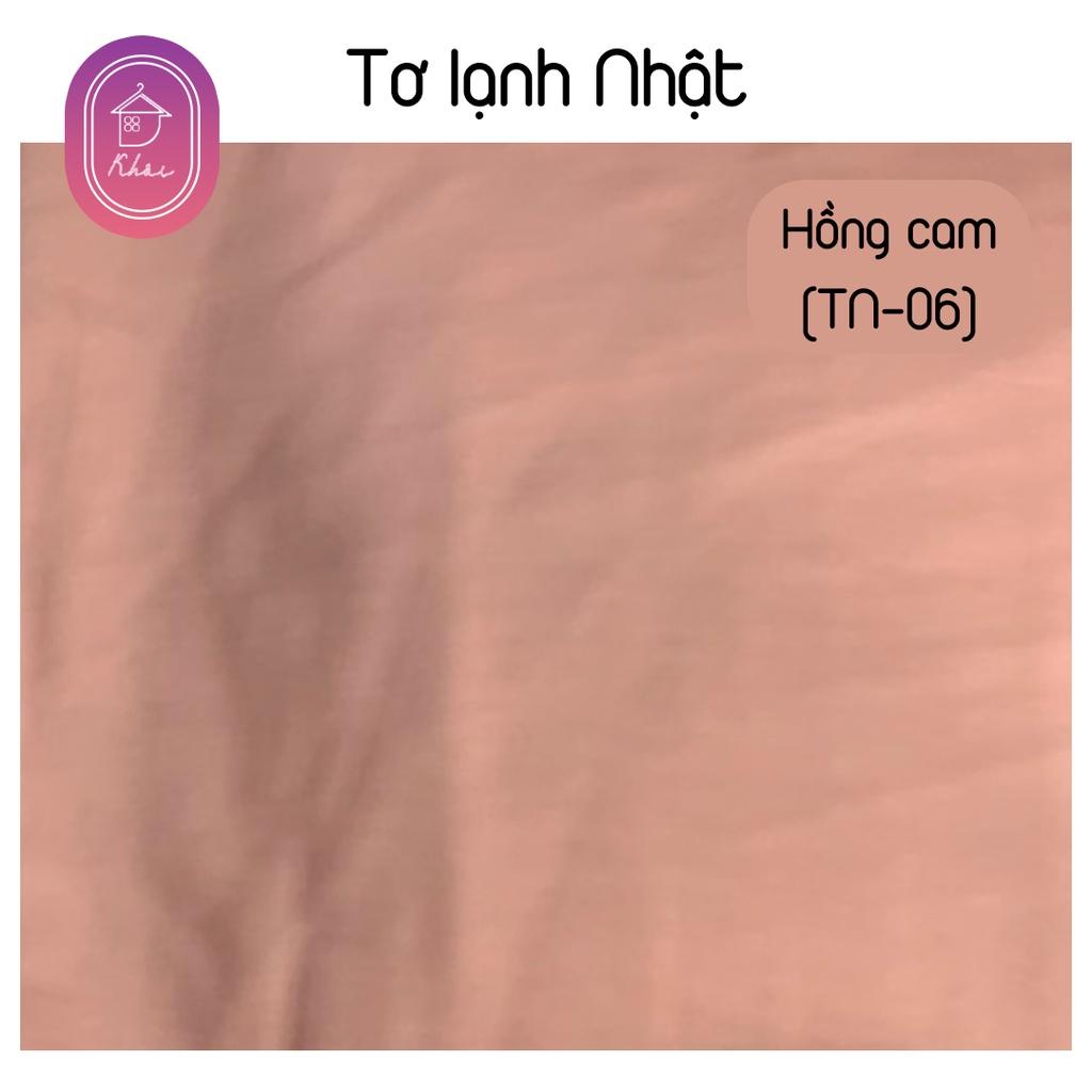 Tơ Nhật lạnh cao cấp may váy chất cực đẹp, siêu thoáng mát