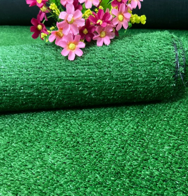 Thảm cỏ nhựa nhân tạo sợi cỏ dài 1cm êm ái, trang trí sự kiện, tiểu cảnh sân vườn loại cao cấp không độc hại, bền, đẹp khổ 2m màu xanh đậm