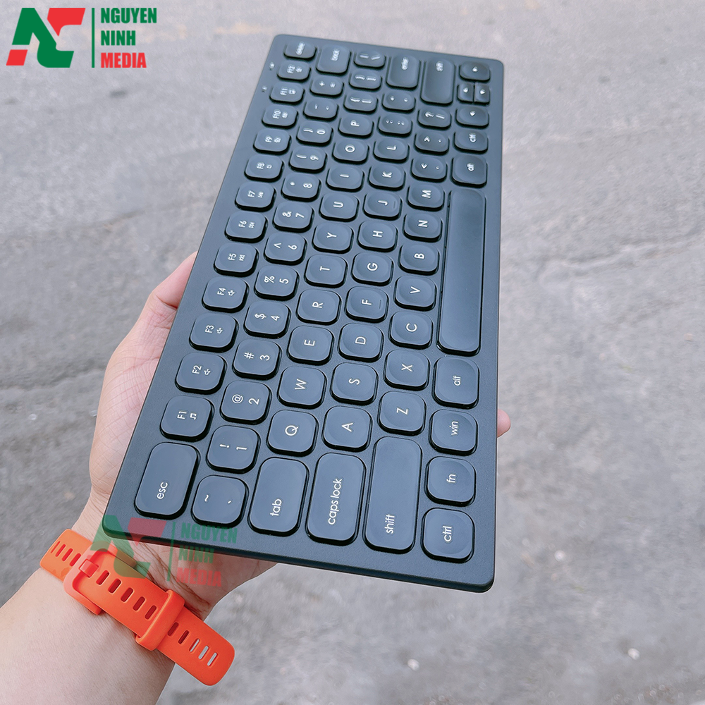 Bộ Phím Chuột Mini Không Dây FORDER KM810 Black - Hàng Chính Hãng