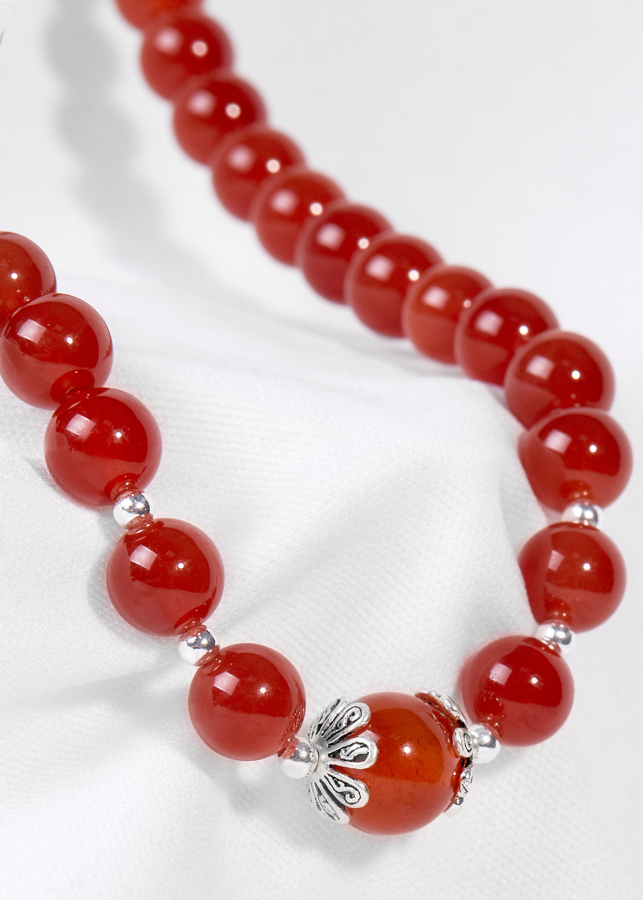 Vòng Cổ Đá Mã Não Đỏ Ngọc Quý Gemstones