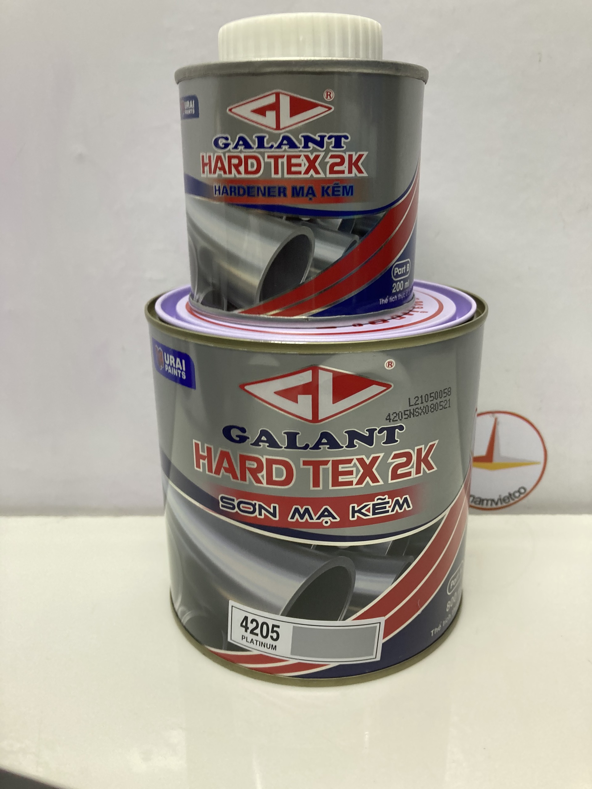 Sơn sắt mạ kẽm không cần lót Hard Tex 2K màu 4205 1L