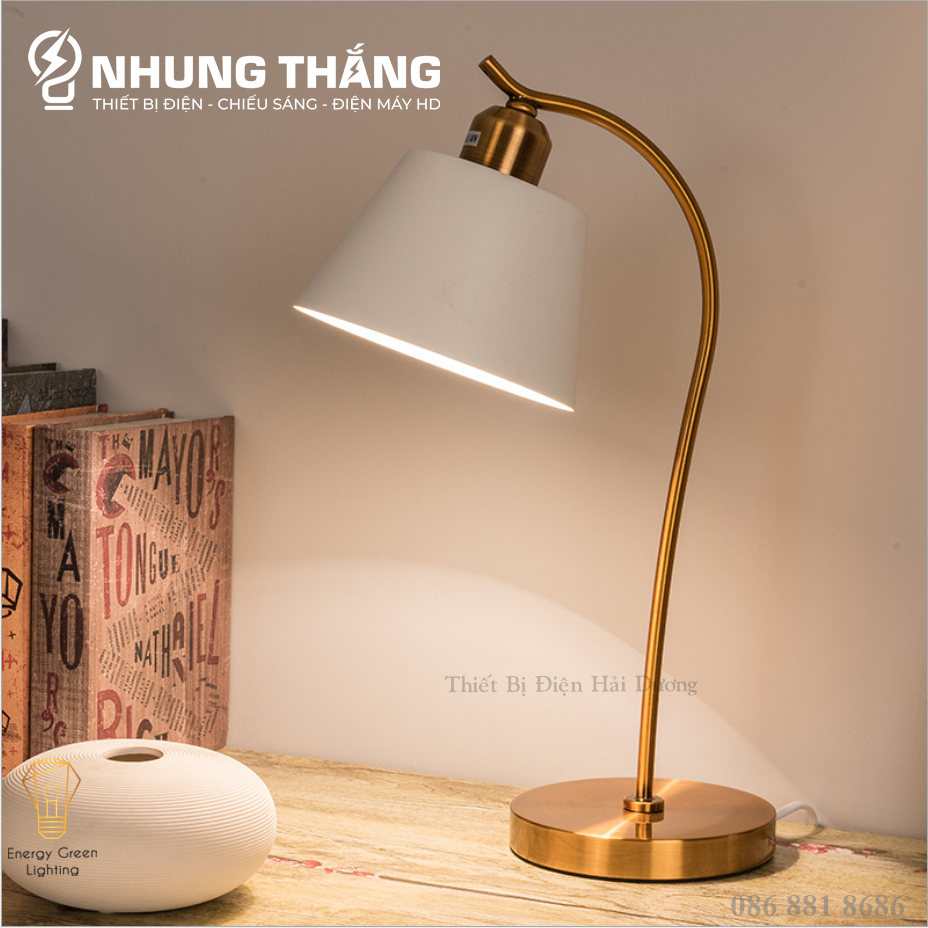 Đèn Bàn Học Đọc Sách, Làm Việc S3049 - Khung Kim Loại - Kiểu Dáng Sang Trọng - Tặng Kèm Bóng Led