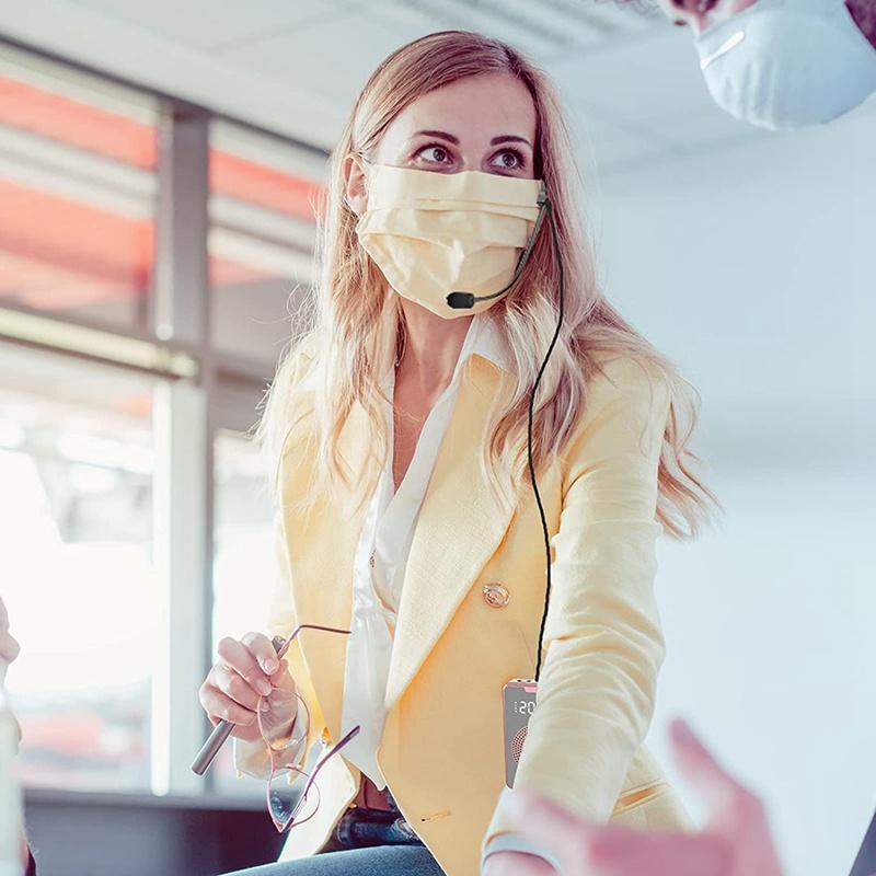 Loa Khuếch Đại Giọng Nói Di Động Kèm Tai Nghe Có Thể Sạc Lại Cho Giáo Viên