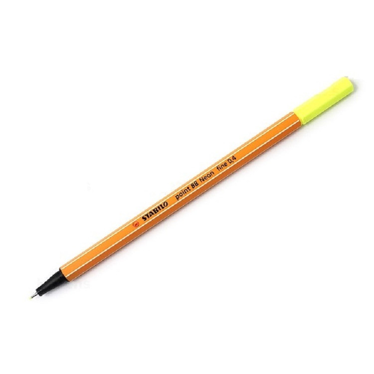 Bút lông kim Stabilo Point 88 - 0.4mm  - Vàng dạ quang (Neon Yellow) (88/024)