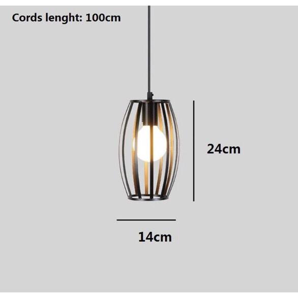 COMBO 3 ĐÈN THẢ KHỐI TRỤ LỒNG TRANG TRÍ - KÈM 3 BÓNG LED CAO CẤP -ẢNH THẬT