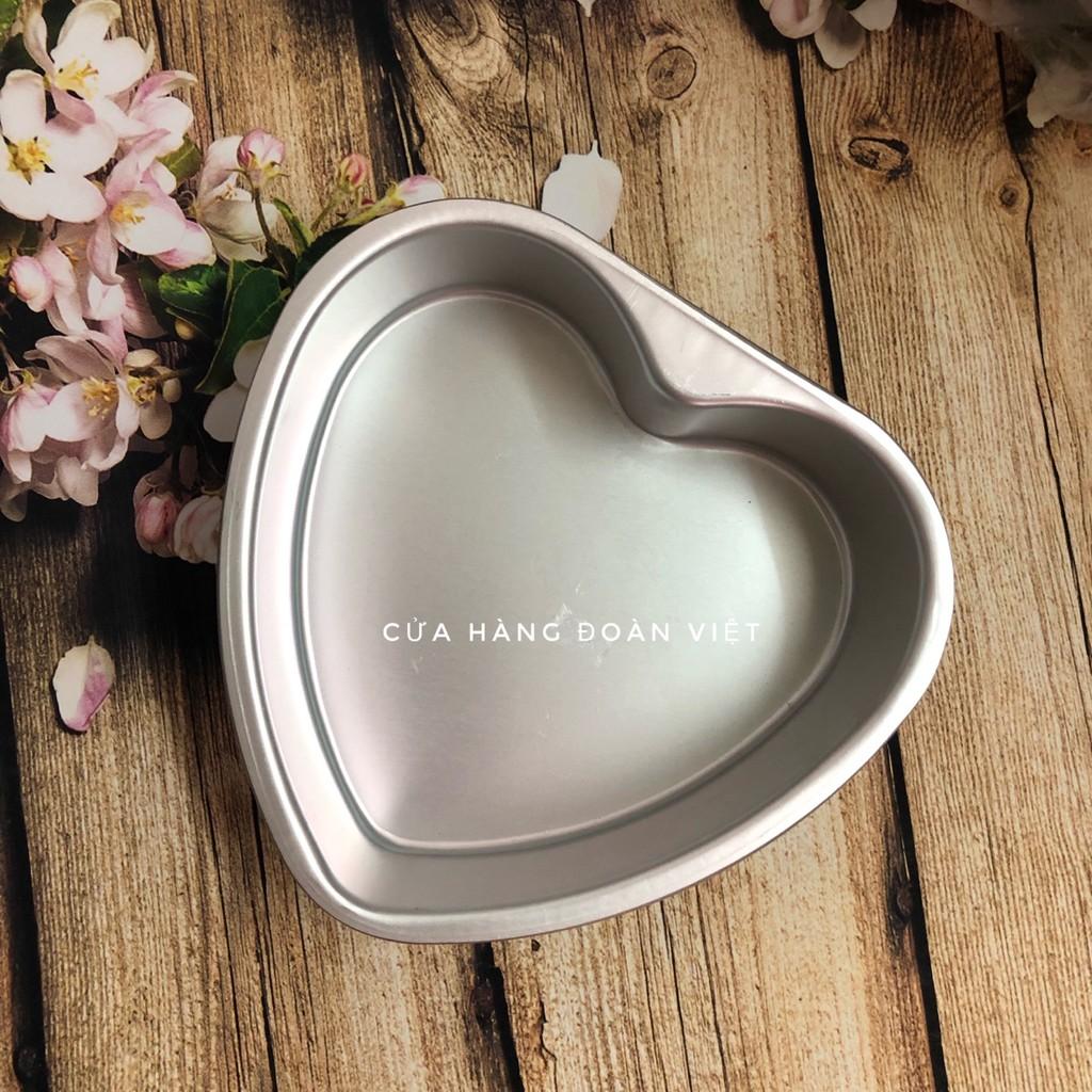 Khuôn Bánh Nhôm Đúc Cao Cấp - Hình Trái Tim 15cm