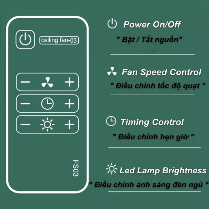 Quạt Trần Tích Điện Safe GreenPower (kèm remote) - Home and Garden