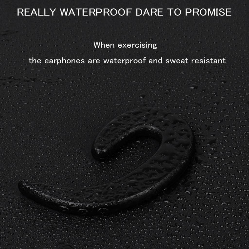 2 Pieces Bone Conduction Headphones Wireless Earphone Headset Mic