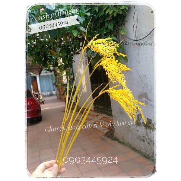 Cành thóc lúa giả trang trí cao 90cm-Thóc giả