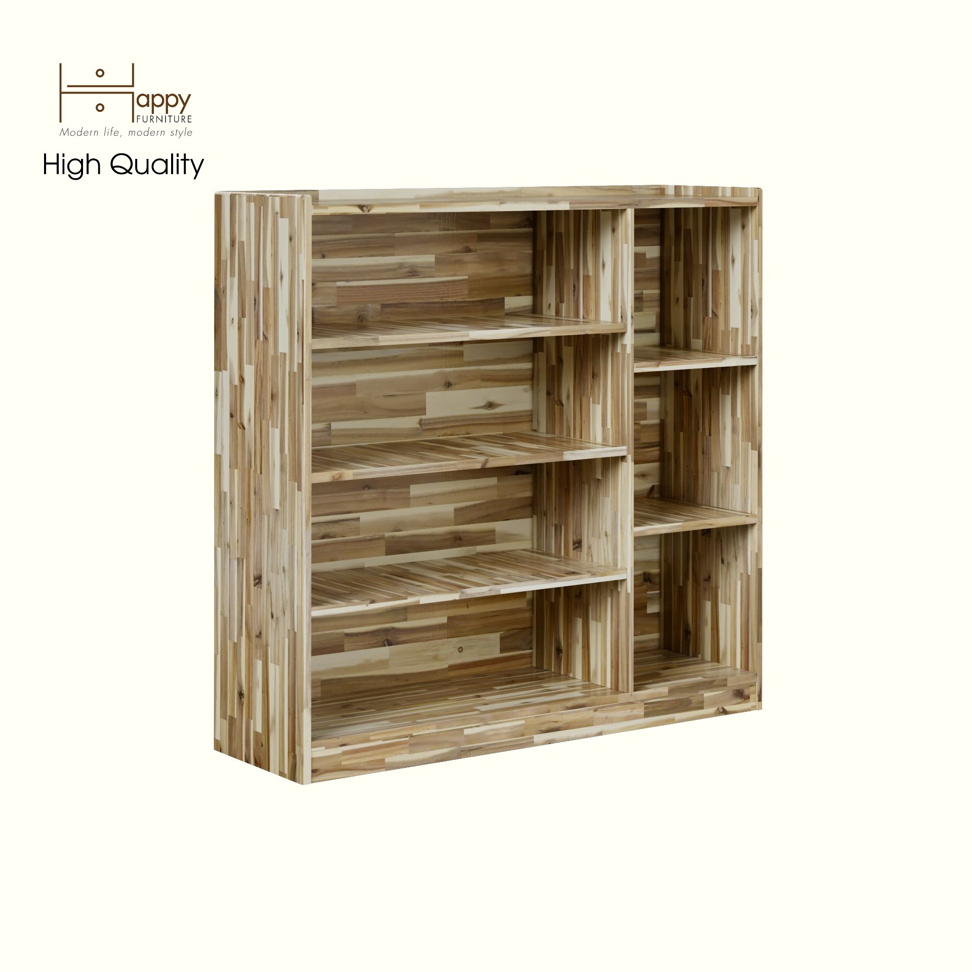 HAPPY FURNITURE , Gỗ tự nhiên , Tủ lưu trữ 7 ngăn - GAMZE , TLT_017 , 110cm x 34cm x 108cm